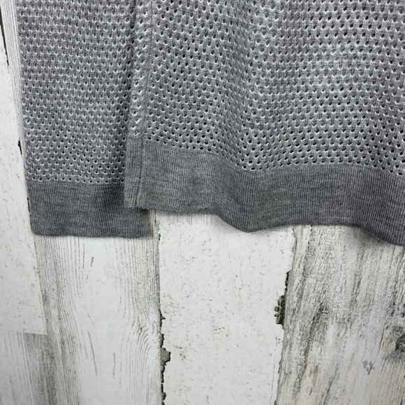 rag & bone long sleeve mesh top shirt athleisure drop shoulder gray size XS - Picture 4 of 6